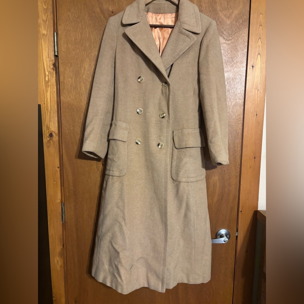 Ultima Classic Women's Camel Hair Long Wool Coat